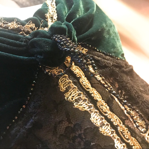 Beaded Lace & Velvet Bustier - Picture 9 of 9